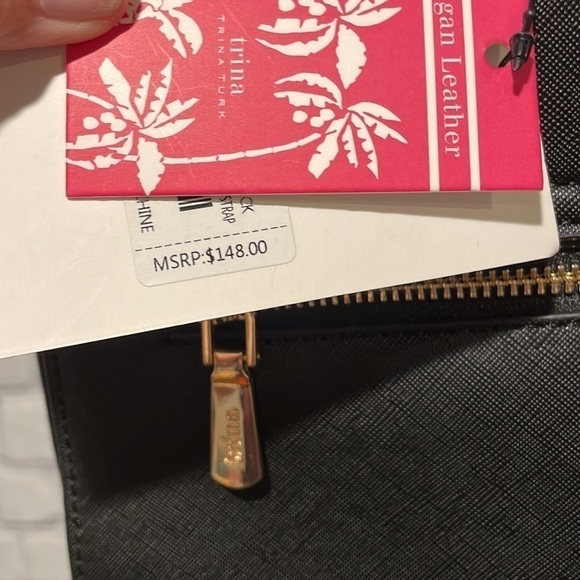 NWT Trina Turk Top Handle Bag with detachable shoulder strap NWT - Picture 4 of 6